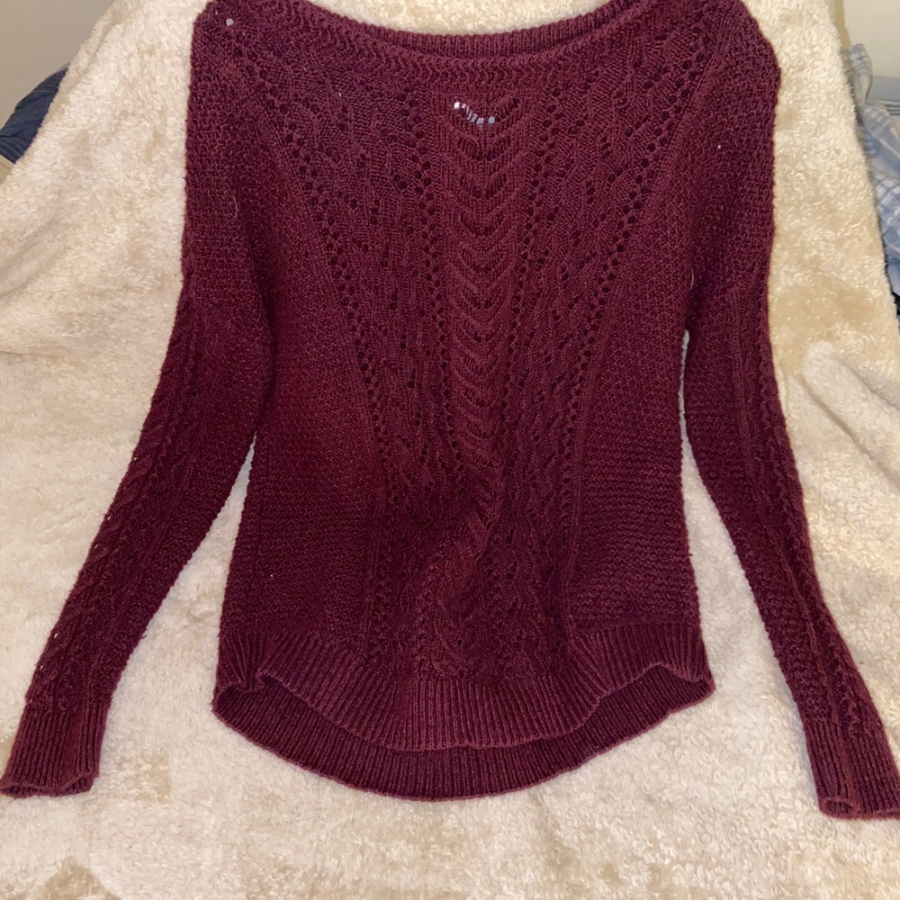 Burgundy women’s sweater